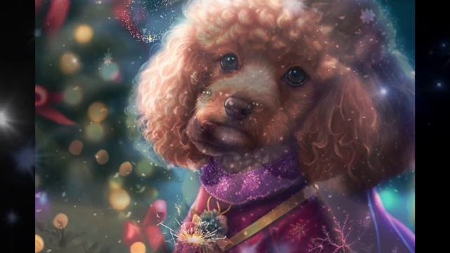 С Новым Годом! Прекрасная зимняя сказка, волшебная музыка! Пудель - пушистое счастье!❤Ольга Дейнега
