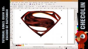 Tutorial corel draw logo super man the man of steel (2013)