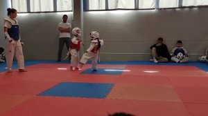 Тхэквондо Первые соревнования Полины в 4 года