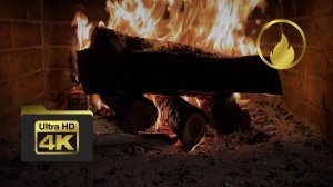 🔥 Завораживающий огонь: пламя камина в 4K