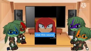 Реакция Черепашек ниндзя на Соника и ? || Соник и Наклз попали в мир черепашек ниндзя || Часть 2/2