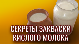 СЕКРЕТЫ закваски Кислого молока