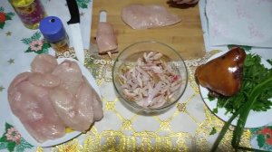 Бомбические куриные рулетики на сковороде