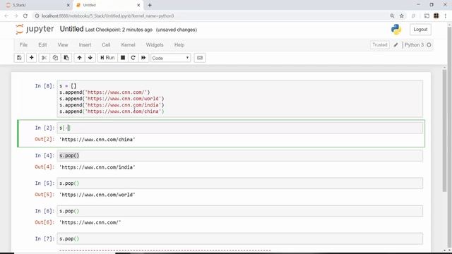 Stack - Data Structures & Algorithms Tutorial In Python #7 смотреть онлайн