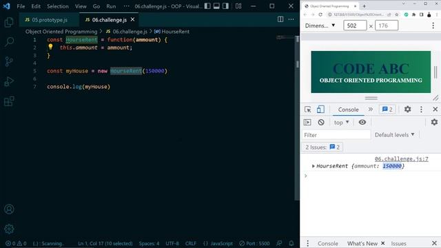 Object Oriented Programming Bangla #6 OOP Prototype Javascript Programming Challenge