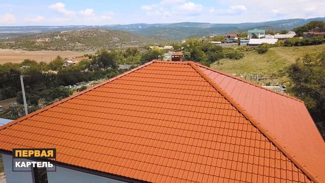Вальмовая крыша из керамической черепицы. Кровельные работы под ключ смотреть онлайн
