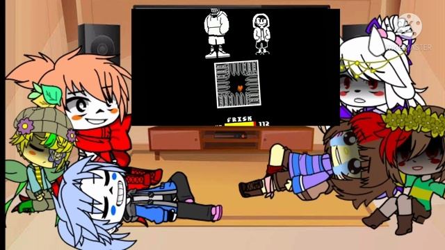 Undertale react to "bad time trio, but I want to die"/RUS ENG/Андертейл реакция смотреть онлайн