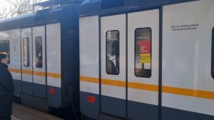 Поезда на станции Немчиновка, МЦД-1. 17 марта 2023г.