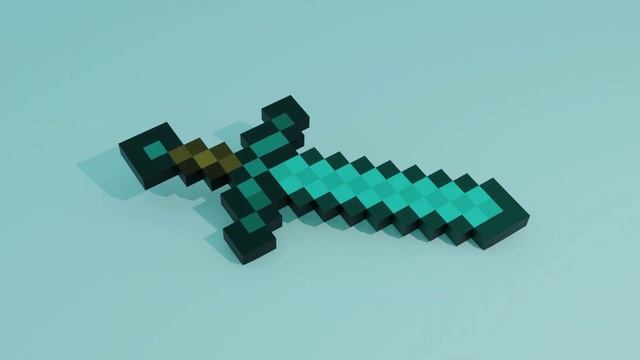 Minecraft Sword 3D Model Test смотреть онлайн