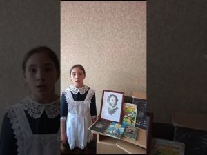 «Читая Пушкина от мала до велика» . Читает Добаева Дина, 10 лет,  «Зимний вечер»