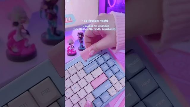 Dustsilver Keyboard | blue pink milkshake keyboard unboxing | cute keyboard | keyboard review