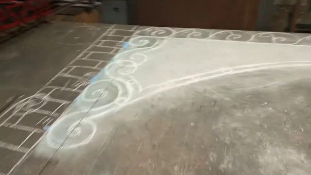 рисунок на козырек, художественная ковка металла,кованые изделия,кондуктор,линия ковки. смотреть онлайн