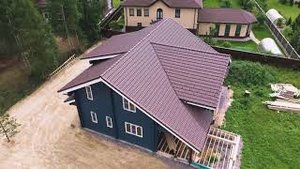 Наружная отделка и покраска дома из бруса в Санкт-Петербурге