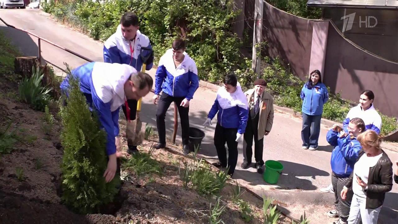 Акция "Сад памяти" призвана увековечить подвиг героев Великой Отечественной войны