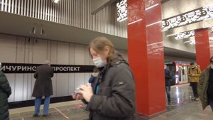 Самая китайская станция метро Мичуринский проспект. Большая кольцевая линия