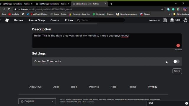 How to SELL clothing on your ROBLOX Group! *2020* смотреть онлайн