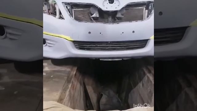 Установка обвеса на бампер. Гаражные будни.