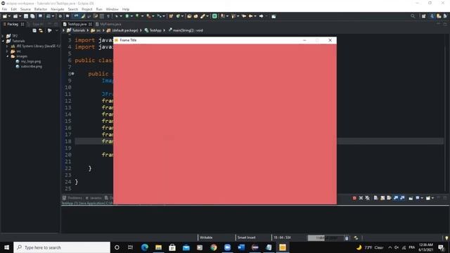 Java GUI Crash Course Tutorial #4 - Create a GUI Frame with JFrame class and Methods
