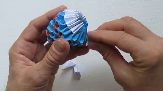 Дед Мороз из Модулей. Легкое модульное оригами. смотреть онлайн