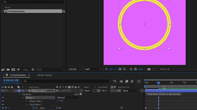 How To Create a Perfect Circle and Animate a Trim Path in After Effects смотреть онлайн