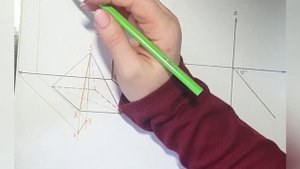 Построение прямой общего положения. Видео 7.