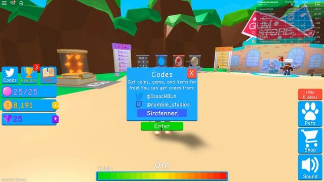 ALL BUBBLE GUM SIMULATOR CODES (Roblox) *NEW* November 2018 смотреть онлайн