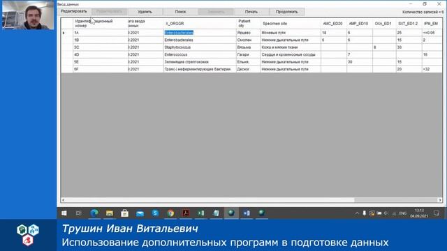Подготовка данных для мониторинга антибиотикорезистентности