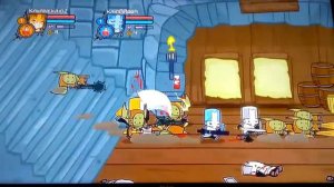 Jogando Castle crashers no xbox 360