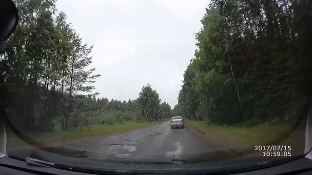 Состояние автодороги Полново - Демянск 15.07.2017г., часть 3