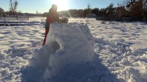 Diy Как сделать  Домик из снега