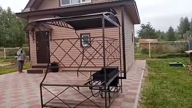 Мангальная зона Ромб с печью и мангалом смотреть онлайн