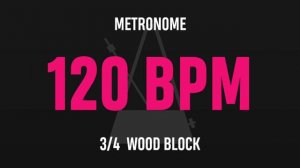 120 BPM 3/4 - Best Metronome (Sound : Wood block)