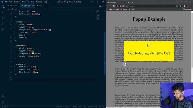 How To Create Popup Box Using HTML, CSS, and JavaScript | Simple Popup Box Tutorial