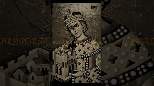 BYZANTINE ART, SAINT CONSTANTINE the GREAT (icon painting, religious christian orthodox artistry)