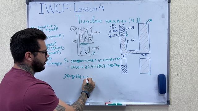 Епихин АВ. IWCF. Урок 4. Типовые задачи по теме "Давления в скважине". 2021