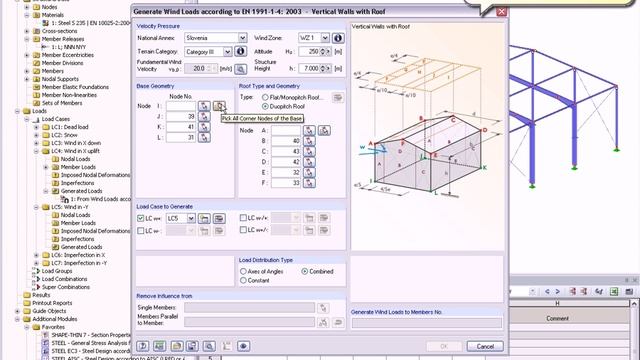 Dlubal RSTAB - 3D Building in Steel 2/3: Loads