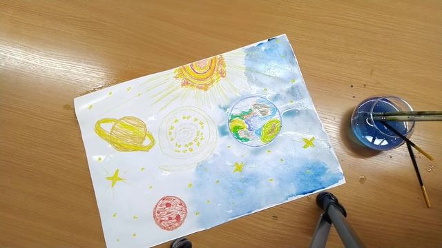 Мы летим в космос акварелью смотреть онлайн