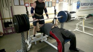 Жим лежа с цепями Мастера Ветераны