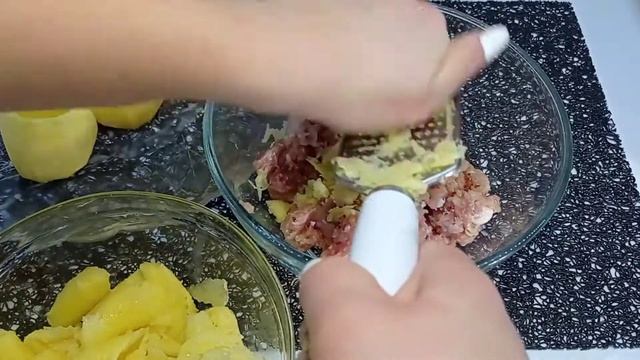 фаршированный картофель