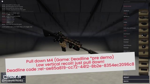 m4a1 setup deadline