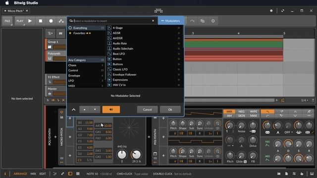 Bitwig Studio 3.1 - Micro-pitch - Pitch-12 - Tutorial