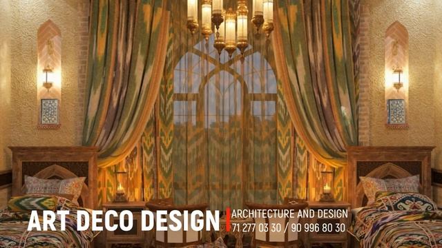 Дизайн интерьера спальни. ART DECO DESIGN. смотреть онлайн