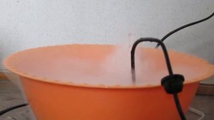 Ультразвуковой генератор тумана. Пробное включение.