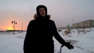 ВКРУТИЛИ САМОРЕЗЫ В КОЛЕСА ВЕЛОСИПЕДА. ЧТО БУДЕТ? | КАТАНИЕ ЗИМОЙ ПО СНЕГУ.