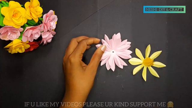 lotus flower decoration|Diy|paper lotus flower diy|a4 nirmana|crafts ...