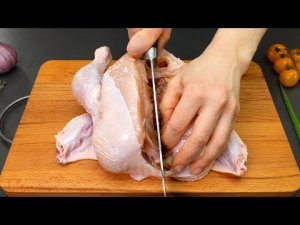 Рецепт курицы в духовке с овощами и рисом?