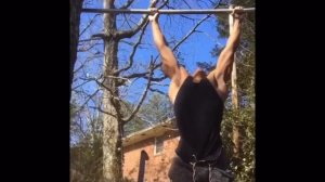 90 lbs/40 kg weighted pull-ups at a 190 lbs/86 kg body weight at 18 years old