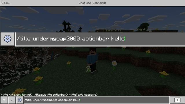 Minecraft Bedrock Title Command Tutorial For Bedrock MCPE!