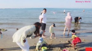 BEACH DAY IN CHINA || YANTAI || CHINESE TAKING PICTURES OF BLESSY ||