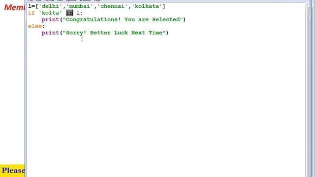 Traversing a LIST using Loop in Python | Membership Operator ‘IN’ in Python Programming